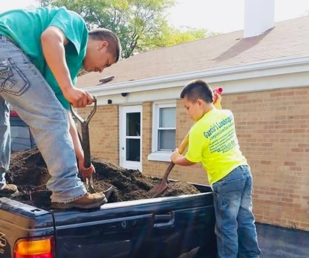 Husiel Garcia with his son