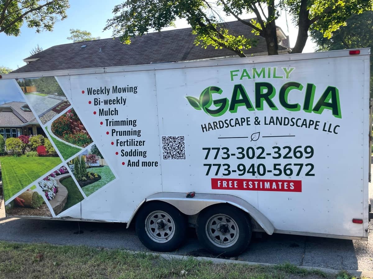 landscaping truck for Family Garcia Hardscape & Landscape LLC